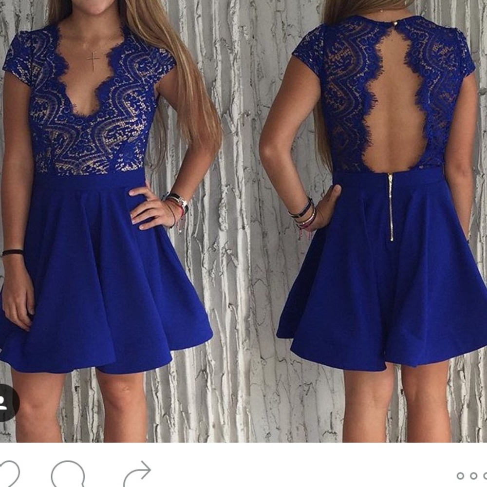 NWT LUXXEL red lace cocktail dress